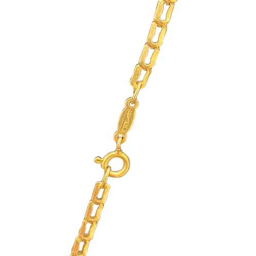 Unisex 18ct Yellow Gold Boston Link Chain (NG 1349114)
