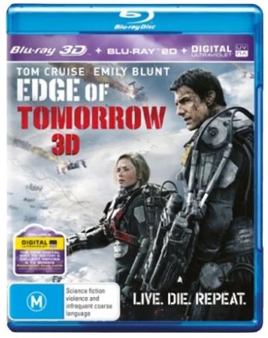 Edge Of Tomorrow 3D + BR, Excellent Condition With Case