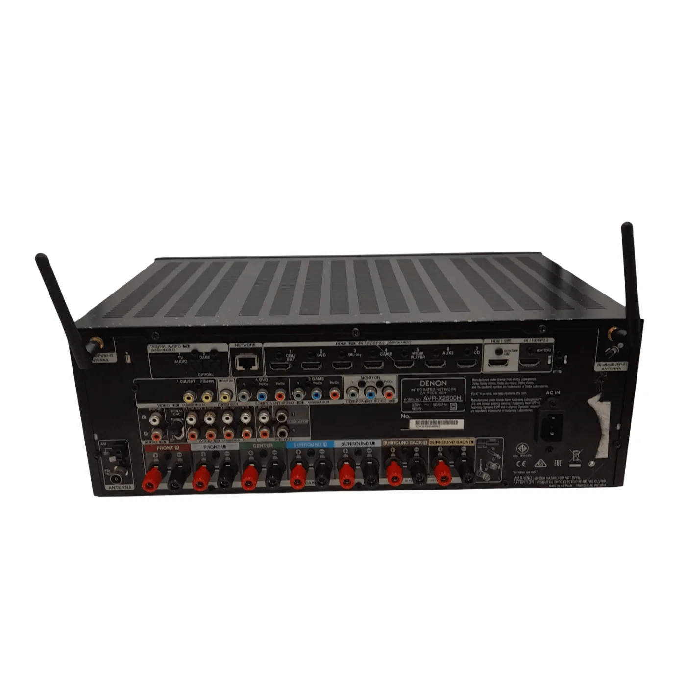 DENON AVR-X2500H 7.2ch 8K AV Receiver  With Remote And Power (WL 1346692)