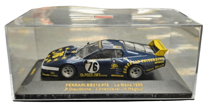 Ferrari BB512 #76 Collectable Model Car 1:64 Scale with Case
