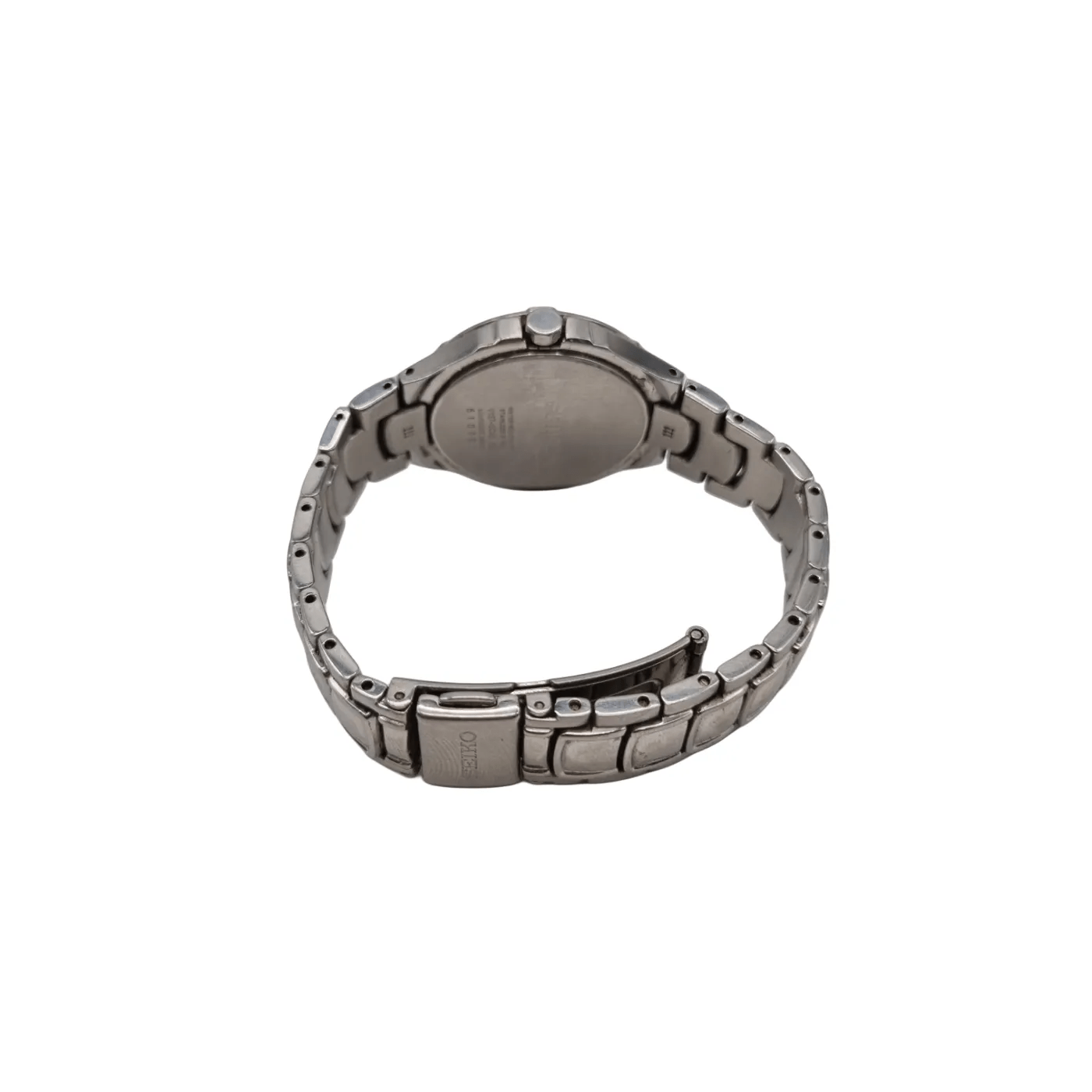 Women’s Seiko V137-0CA0 Solar Crystal Bezel Stainless Steel Women’s Watch *Missing Four Stones*