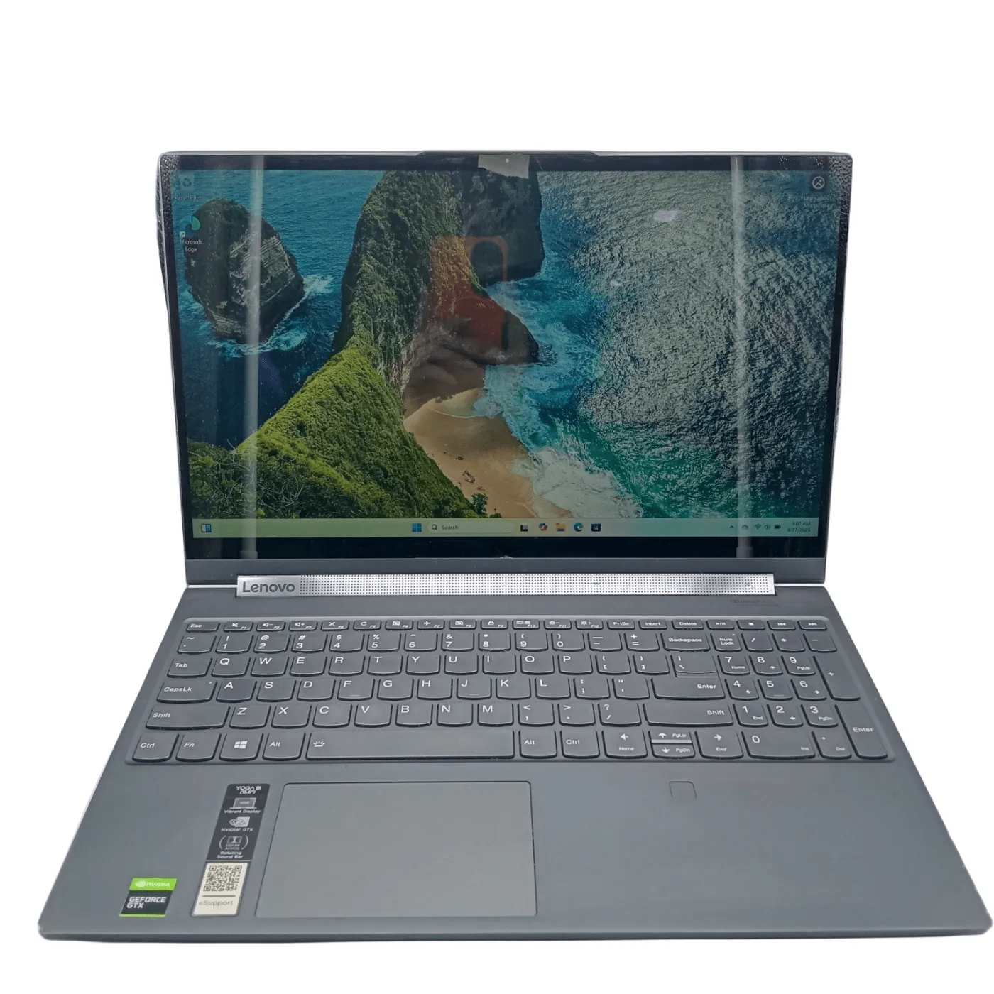 Lenovo Yoga 9 15IMH5 Laptop + Charger – Grey (Crack on Bottom of Screen)  (WR 1356173)