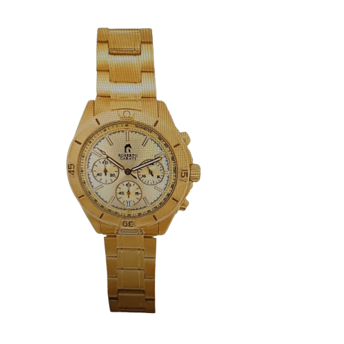 Roberto Carati Apollo Yellow Gold Toned Men’s Watch (WR)