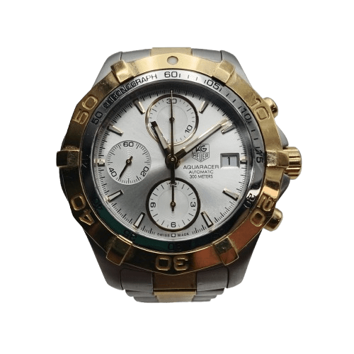 Mens Tag Heuer Watch CAF2120 Two Tone Silver Band *WATCH ONLY NO