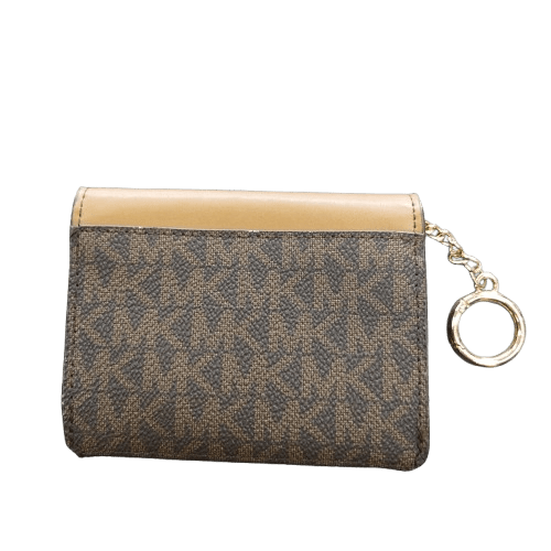 Michael Kors Coin Purse Keychain Purse, Brown, Good Condition
