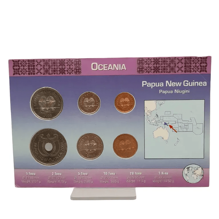 Littleton World Coin Set Oceania Papua New Guinea 2004-2006