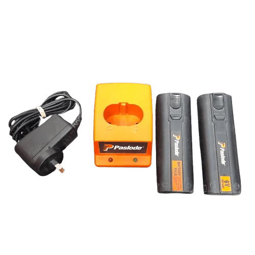 PASLODE 2 x 7.4V Impulse CoilMaster Nail Gun Kit  With Hardcase, 2 Batteries And A Charger(JN)