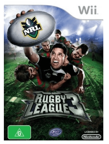 Rugby League 3 Wii Game Acceptable With Manual