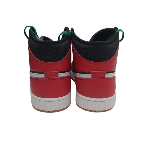 Nike Air Jordan 1 Mid SE – Size 13 Black Fire Red White Malachite (With Box) 2022 – ‘Christmas’