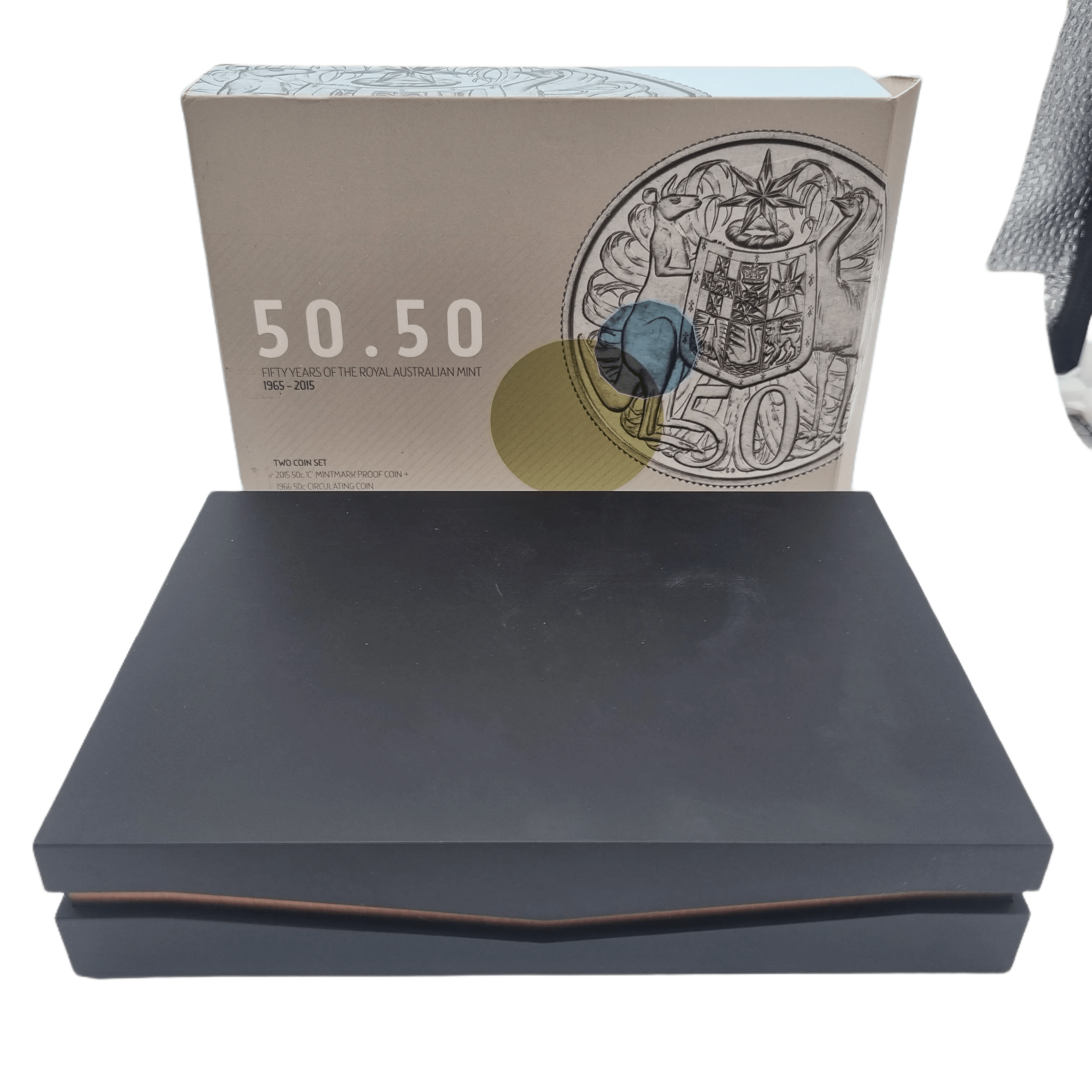 Australia 1965-2015 50.50 50th Anniversary of the Royal Australian Mint 50 Cent Two Coin Set