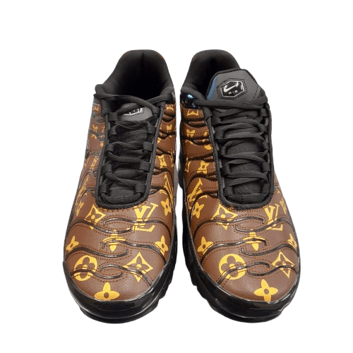 Nike TN-Style Sneakers with Louis Vuitton-Inspired Print – Men’s US 11 (GE 1348074)