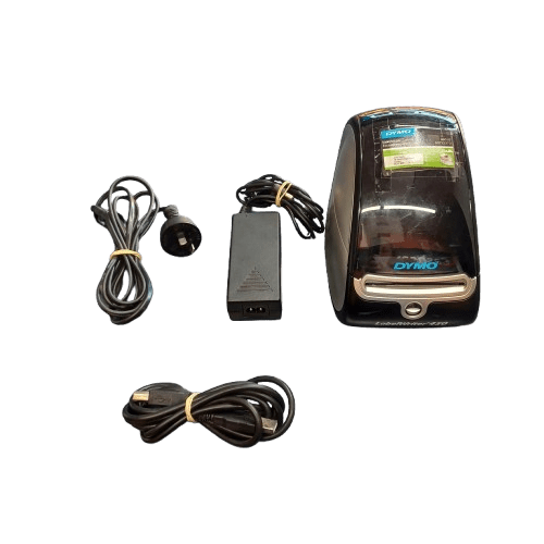 Dymo LabelWriter 450, Black + Silver, Acceptable Condition, With USB Cable, Power Cable + Small Roll Of Labels