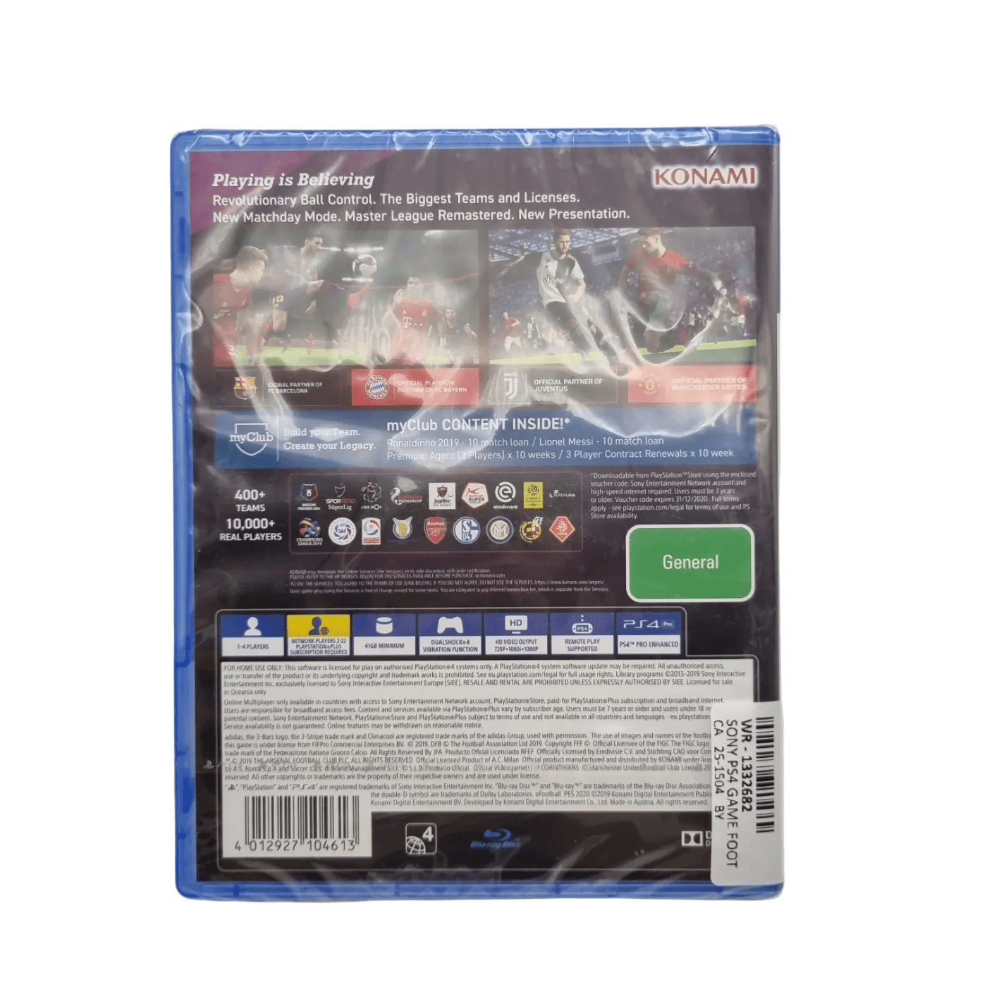 Sony PS4 Game – eFootball PES 2020 (Sealed)