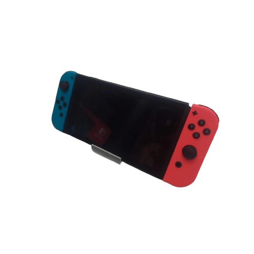 Nintendo Switch Console HAC 001 (01), 32GB Storage, Black, With Red/Blue Joycons, Comfort Grip, Dock, Charger, HDMI, Straps, Box (NA 1347102)