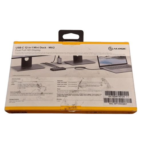 Alogic USB-C 12 in 1 Mini Dock – MV2