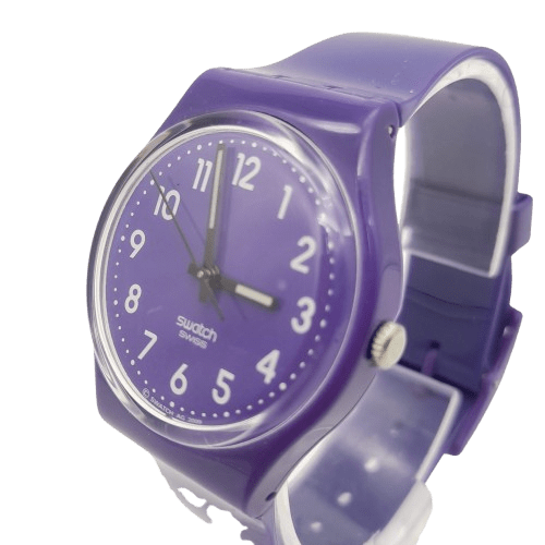 Classic Purple Swatch Watch – Swiss Made Vintage