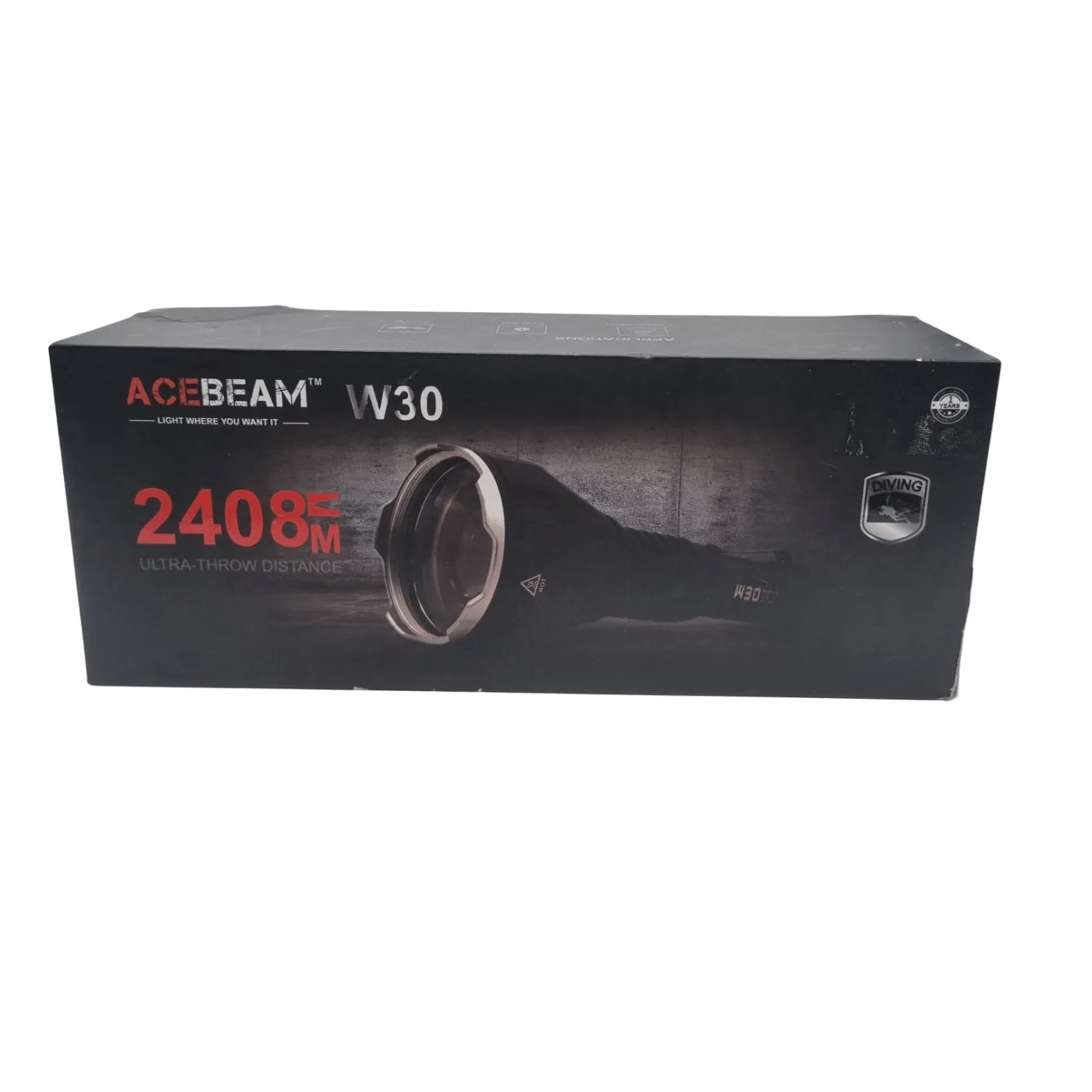 Acebeam W30 Flashlight With Box and Lens (WR 1324837)
