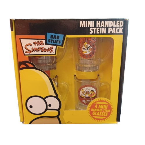 Mini Handled Stein Pack The Simpsons Bar Stuff