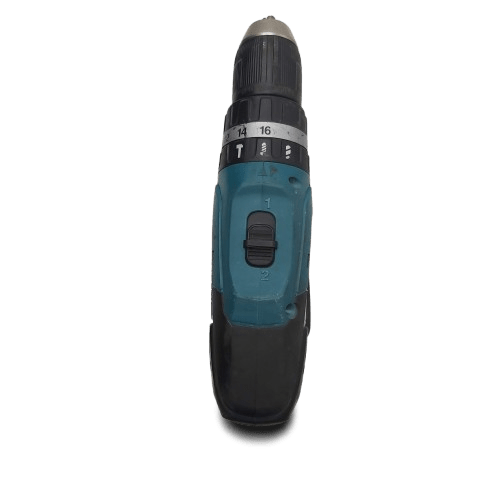 Makita 18v Hammer Drill HP457D *SKIN ONLY*, Green, Good Condition, Name Engraved on Front of Base