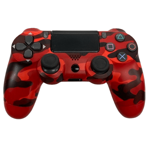 Red Camo Coloured DualShock PS4 Controller.