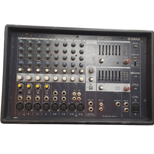 Yamaha Mixer EMX512SC, Black, Wear + Tear, With Power Cord (WR 1343038)