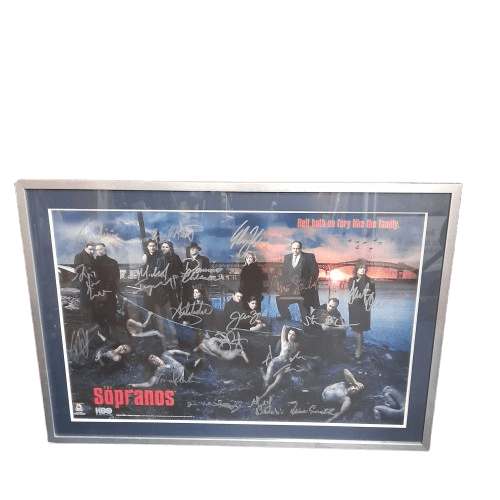 The Sopranos Hell Hath No Fury Like The Family Poster Signed With COA **Pick Up Only**