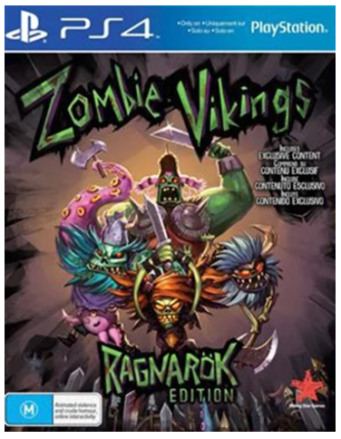 Zombie Vikings: Ragnarok Edition PlayStation 4 Game – Good No Manual