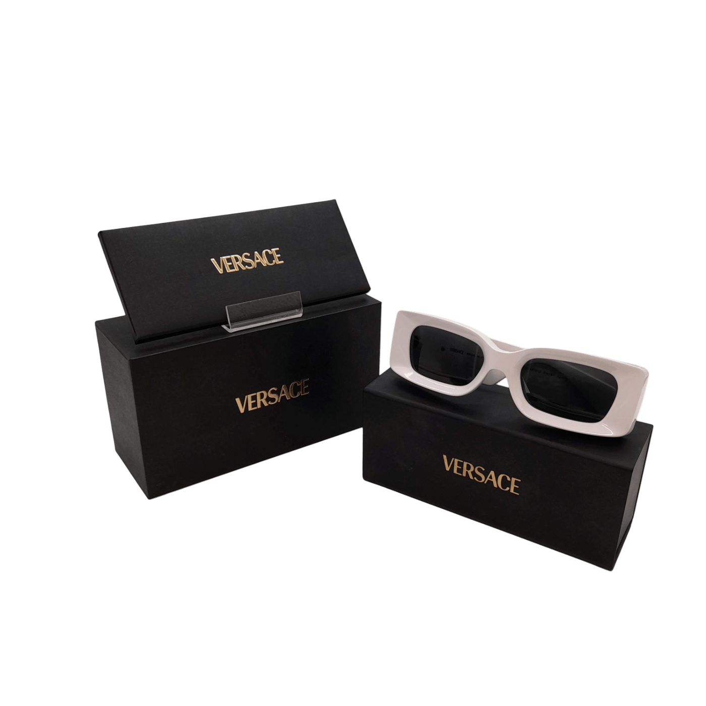 White Versace Sunglasses VE4474-U + Box + Cover + Certificate