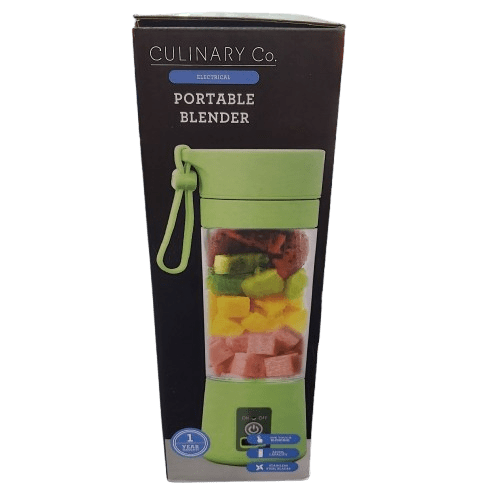 Culinary Co Portable USB Rechargeable Blender, Green, Like New In Box, 330ml Capacity, With Box, Manual, USB Cable (CP 1351298)