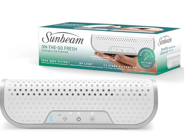 Sunbeam Portable On The God Air Purifier In Box