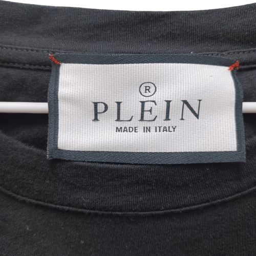 Philipp Plein Men’s T-Shirt, 5XL, Black, “Plein Made In Italy” Design On Front, Excellent Condition, With Box & Tags