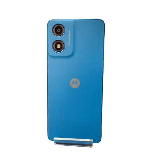 Motorolla G04 64GB Satin Blue Mobile Phone Sold As Is Cracked Screen Missing Sim Tray