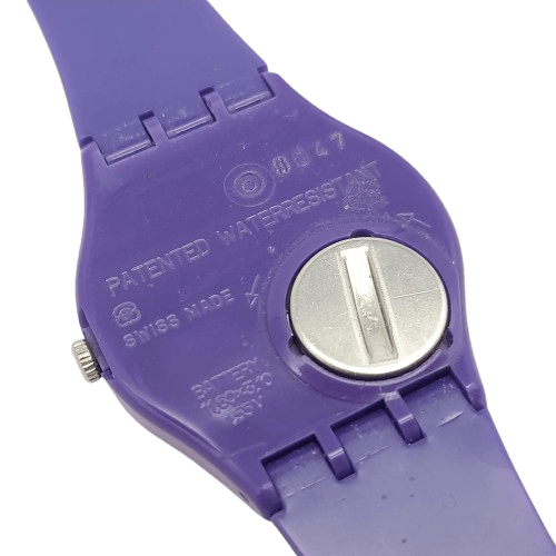 Classic Purple Swatch Watch – Swiss Made Vintage