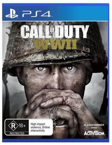 Playstation 4 Call Of Duty WWII (WW2) Excellent Condition, With Case, No Manual