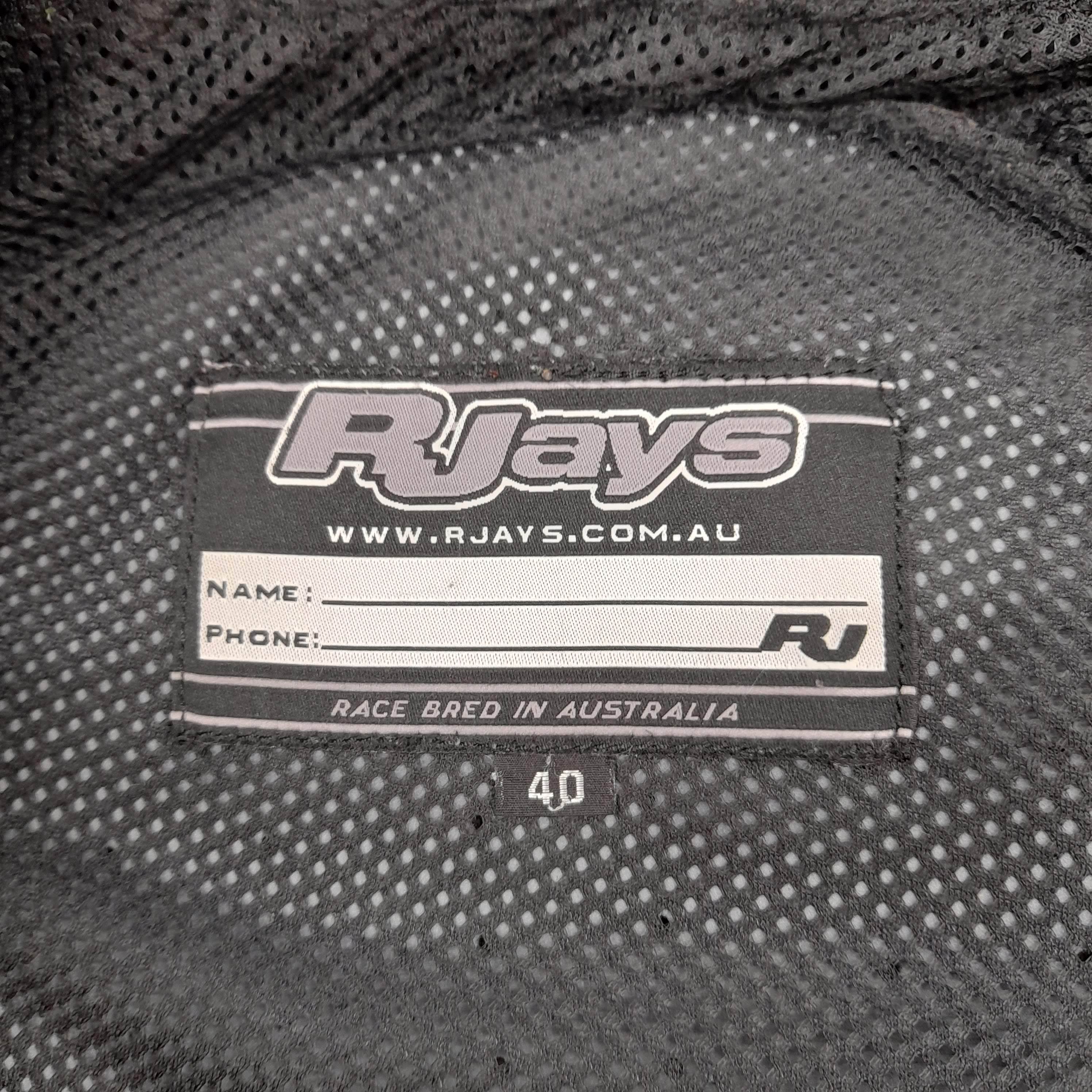 RJays Motorcycle Jacket Size 40