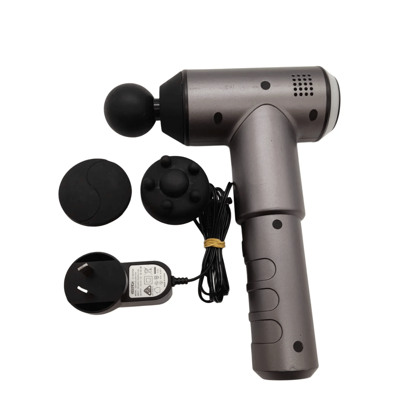 Celsius Massage Gun Percussion Gun Grey/Black + Charger + Attachments (WR 1353290)