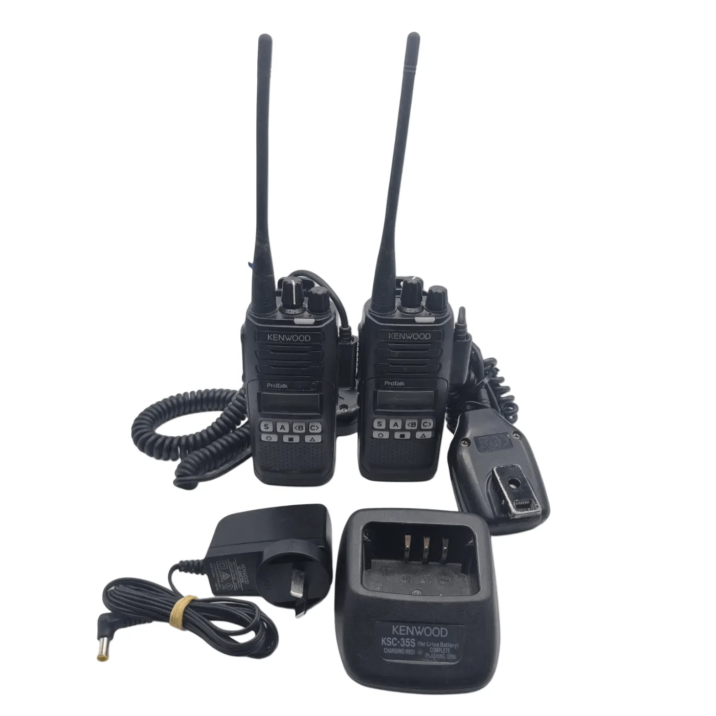 Kenwood TK-3710 Two Way Radio Bundle Including: Two Radios & One Charging Dock