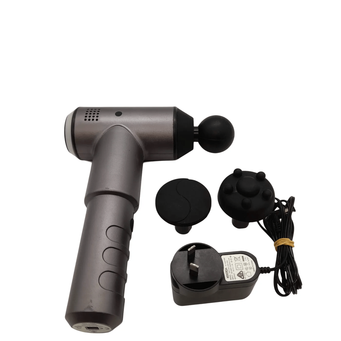 Celsius Massage Gun Percussion Gun Grey/Black + Charger + Attachments (WR 1353290)