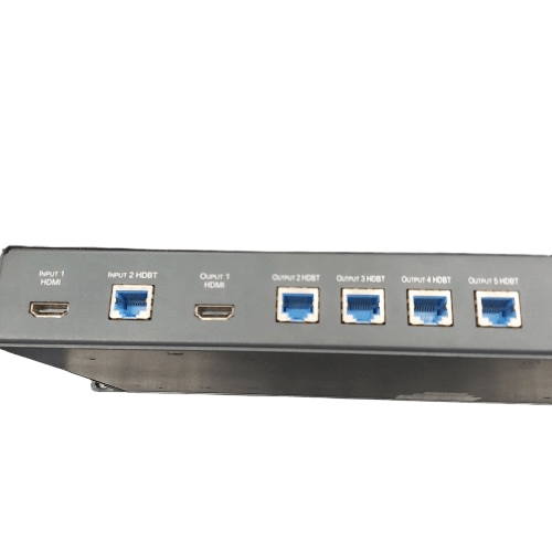 Kramer AV VM-214DT 4K60 HDMI and HDBaseT 2×1:4 Distribution Amplifier with Power Cord