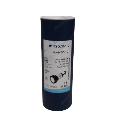 Microsonic mic+340/D/TC Ultrasonic Threaded Barrel Proximity Sensor Like New (MR)