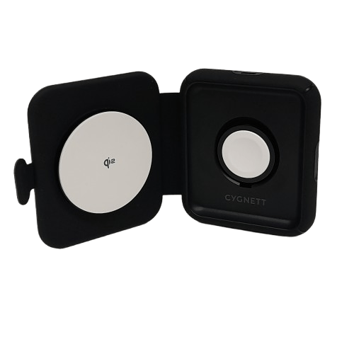 Cygnett Voyager MagTravel Qi2.0 2-in-1 Wireless Charger in Box Like New (JN)