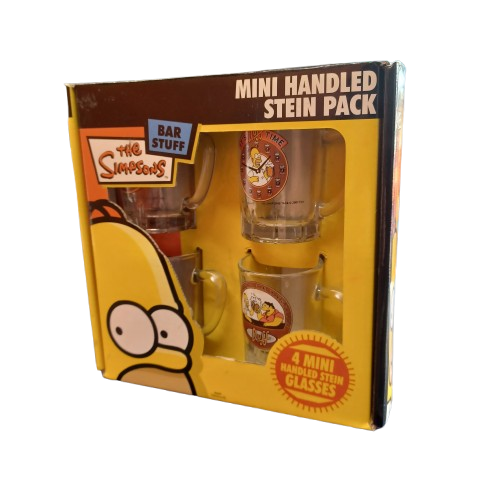 Mini Handled Stein Pack The Simpsons Bar Stuff