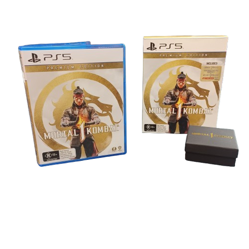 Sony Playstation 5 Mortal Kombat 1 Premium Edition Box, Very Good Condition, With Case, Coin + Collector Box