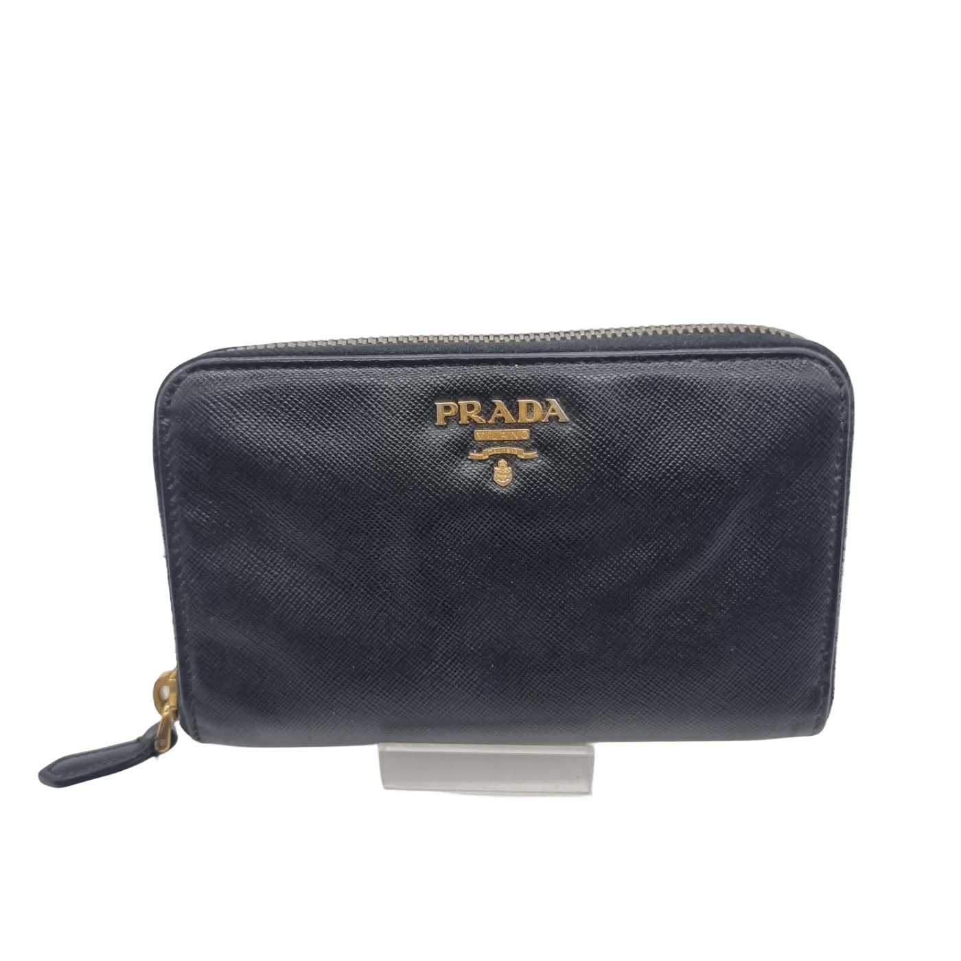 Prada Saffiano Leather Zip-Around Wallet with Box (WR 1346533)
