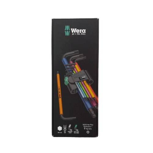 Wera 9 piece L Shape Metric Hex Key Set (MR)
