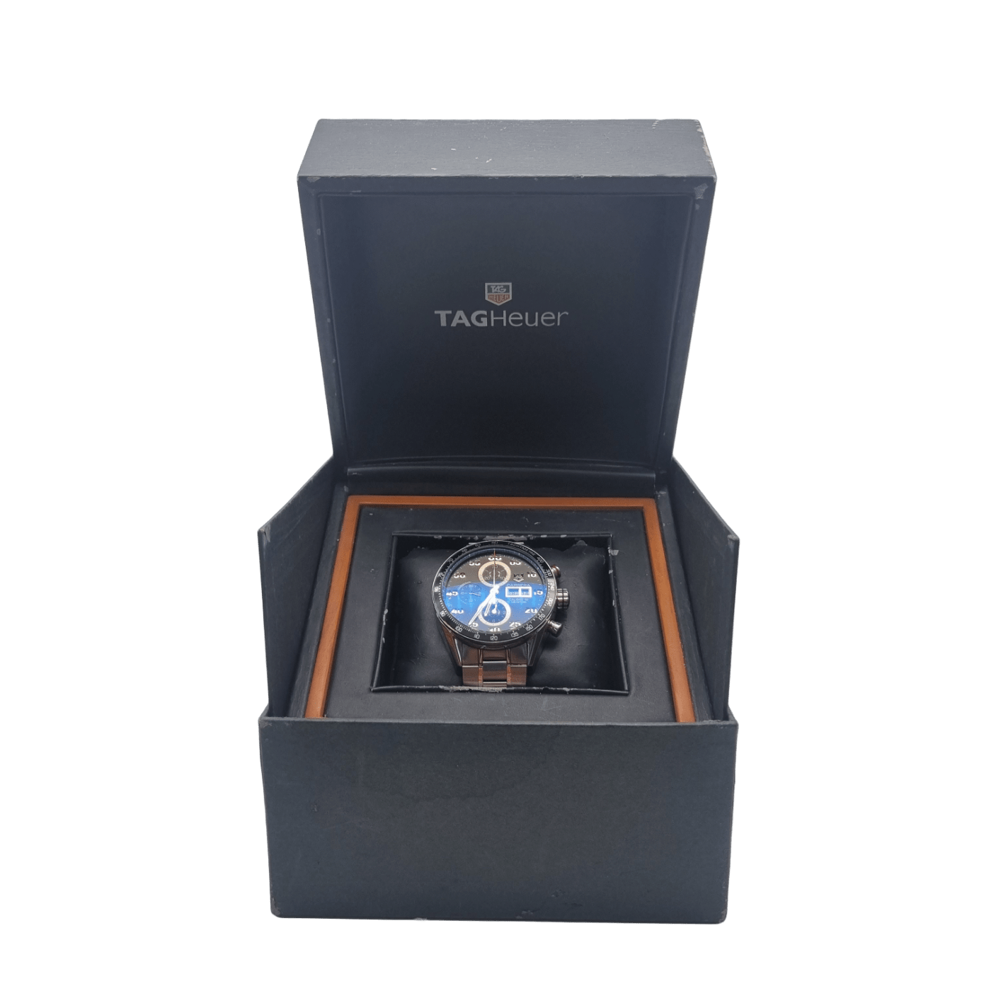 Men’s TAG Heuer Carrera Calibre 16 – Silver Stainless Steel Chronograph