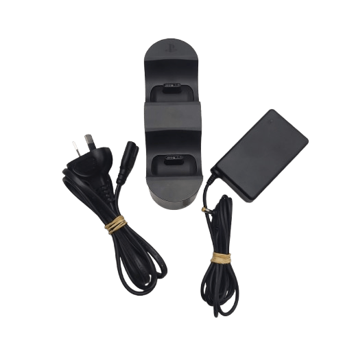 Sony CUH-ZDC1 DualShock 4 Dual Charging Station, Black, Excellent Condition With AC Adaptor