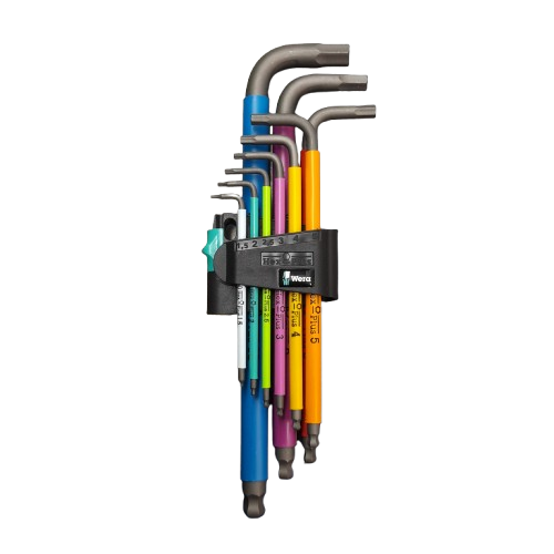Wera 9 piece L Shape Metric Hex Key Set (MR)