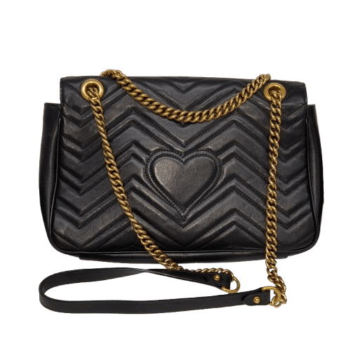 Gucci GG Marmont Leather Shoulder Bag with Box, Dust Bag, and Authenticity