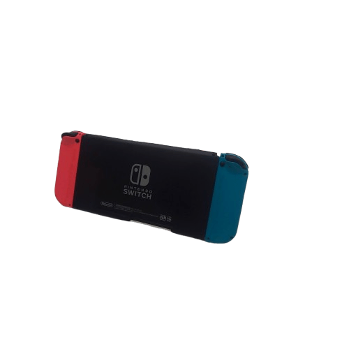 Nintendo Switch Console HAC 001 (01), 32GB Storage, Black, With Red/Blue Joycons, Comfort Grip, Dock, Charger, HDMI, Straps, Box (NA 1347102)